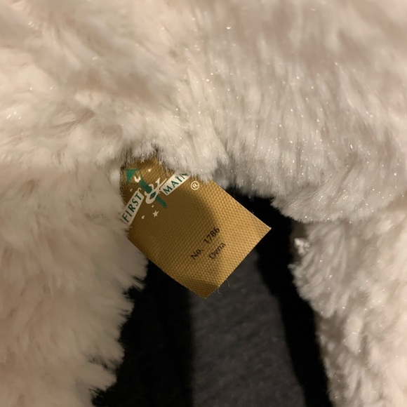 FIRST AND MAIN DENA SOFT HUGGABLE WHITE BEAR PLUSH - Picture 4 of 5